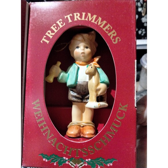 Hummel Other - Hummel Boy with Horse Ornament HUM 239/C/O Goebel W Germany 3.5" #1209
